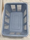 Vintage 1994 Rubbermaid  2965 Laundry Basket Light Blue Made In Usa 1 25 Bushel