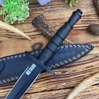 Vintage Ww2 Double-edged V42 Military Knife  Stiletto Dagger Knife With Sheath