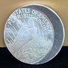 1964-d Peace Dollar Fantasy Coin Royal Oak Mint  999 Silver Error 20  Off Center