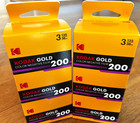 Kodak Gold 200 Iso 35mm Color Negative Film New 6-pack 36 Exp Per Roll Exp 07 28