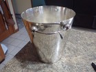 Vintage Silver Plated Ice Champagne Bucket With Handle Unbranded 8  Tall