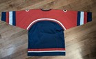 Usa Hockey Nike Olympic Jersey Large Blue Red White Stitched Team Usa Vtg 2002