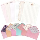Stationary Paper And Envelopes Set  24 Pcs Writing Stationery Paper With 12