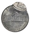 2000 D 5c Double Struck Off Center Nickel -rare Mint Error Coin E9