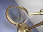 Vintage Antique Nautical Desktop Magnifying Glass Map Reader On Adjustable Stand
