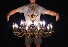 Massive Antique French Empire 12 Arm 24 Light Ornate Chandelier 