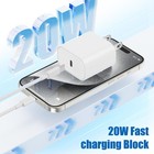 Usb-c 20w Fast Charger Type C Cable For Iphone 17 16 15 14 13 12 11 Xr Xs X Ipad