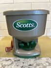 Scotts Spreader Seed Hand Handheld Whirl Crank Seeder Broadcaster Power Forearm