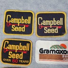 Lot Of 9 Vintage Hat Cap Patches Random Farm Seed Hybrids Agricultural
