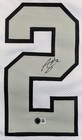 Ashton Jeanty Authentic Signed White Color Rush Pro Style Jersey Bas Witnessed