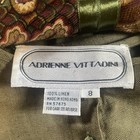 Adrienne Vittadini Vintage Hong Kong Olive Linen Midi Dress 8
