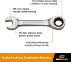 Gearwrench Stubby Ratcheting Sae metric Combination Wrench Set  14 Pc  12 Point