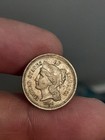 1866 3 Cent Nickle Au 