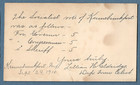 Postal Card Ux20 Socialist Party 1910 Voting Results Town Clerk Kennebunkport Me