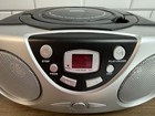 Sylvania Srcd243m Portable Cd Player Am-fm Radio Boombox Black Tested Works Vgc