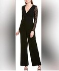 Bcbg Maxazria Jumpsuit Women   s Size 12 Lace Black Long Sleeve B6