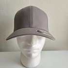 Original Flexfit Baseball Hat Cap Fitted Flex Fit Ballcap 5001 Blank S m Gray