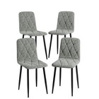 Dining Chairs Set 4 Modern Kitchen Dining Room Chairs Velvet Dining Chair Uphols