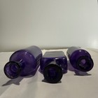 Vintage Purple Glass Apothecary Bottle Set Of 3