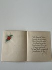 Vintage Christmas Greeting Card Mica Home Scene Candles Forget-me-not Unused