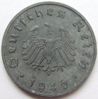 Coin German Empire Allied Occupation 10 Reichspfennig 1946 F In Extremely Fine