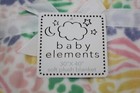 Baby Elements Soft Plush Fleece Blanket Infant Girls White Pink Purple Green Nwt