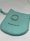 Tiffany   Co  Sterling Silver T Square Ring Band Ring Size 6