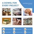 Wooden Dowel Rods 1 2 X 48 Inch  Unfinished Sticks Crafts   Diy   Woodpeckers