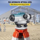 Automatic Transit Level 26x Optical Survey Equipment Auto Level Kit High Precisi