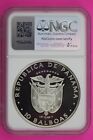 1978 Panama Pf 67 Ultra Cameo Proof Silver 10 Balboas Canal Treaty Slab Ngc 577