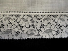 Gorgeous true Vtg  Lace Edged Linen Hanky white Wedding exc Con looks Unused 