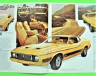 1973 Ford Mustang Huge 14-pg Color Catalog Brochure Mach 1 Convertible Xlnt 