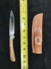 Big Frank Suke Custom Stic Sticshooter Handmade Camp Hunting Knife And Sheath