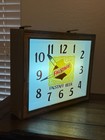 Vintage 1960 s Falstaff Beer Lighted Clock Sign Brewery Mancave Barware Display