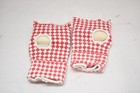 Fittheorem Padded Hand Wraps Pair Large Red White Mma Boxing Training Gloves