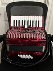 Hohner Hohnica 1304-red 48 Bass Piano Accordion W  Gig Bag And Straps