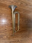 Vintage U s  Regulation Made In Usa Military Brass Bugle Without Mouthpiece