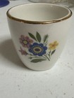 Vintage Arklow Ireland Pottery Floral Handleless Cup Gold Trim Mid Century Irish