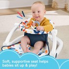  Fisher-price Sit-me-up Floor Seat Darling Dots Bpa-free Teether   Clacker 