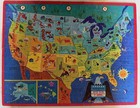 Vintage Golden United States Of America Puzzle 100 Piece Complete 1965