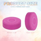12 Pcs Washable Tempera  2 3 x0 7  Large Tempera Paint Cakes  Rose Purple
