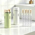Zxapjjd 4-in-1 Travel Dispenser Bottle  Tsa Approved Leakproof Set white 