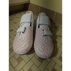 Sport Cycling Shoes Women Size 39 White Pink Excellent Road Bike Spin Cleats