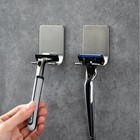 Stainless Steel Razor Holder 6 2pcs Shaving Rack Hook For Bathroom Use