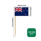 Ahfulife New Zealand Flag Toothpick Flags For World Cup Decorations 2026  100   