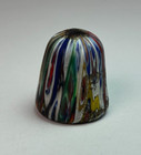 Vintage Glass Blown Multicolor Thimble