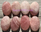 Wholesale Lot 8 Pcs Natural Rose Quartz  Palm Stone Crystal Healing