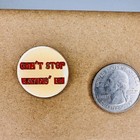 Vintage Funny Cant Stop Eating Em Enamel Lapel Hat Pin Ah