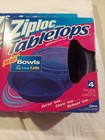 Ziplock Tabletops 3 Plates   4 Bowls With Lids New 