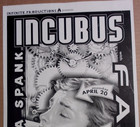 Incubus Poster 1998 Rkcndy Concert Show Flyer Fear  Ultra Spank  Malachi Crunch